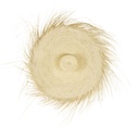Déco murale IVY chapeau en fibre végétale beige 90x90