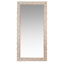 Grand miroir rectangulaire Lombok en bois de manguier sculpté 90x180