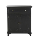 Buffet Selena 2 portes 1 tiroir noir charbon