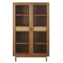 Vitrine Tarifa 2 portes 2 tiroirs en fibre végétale