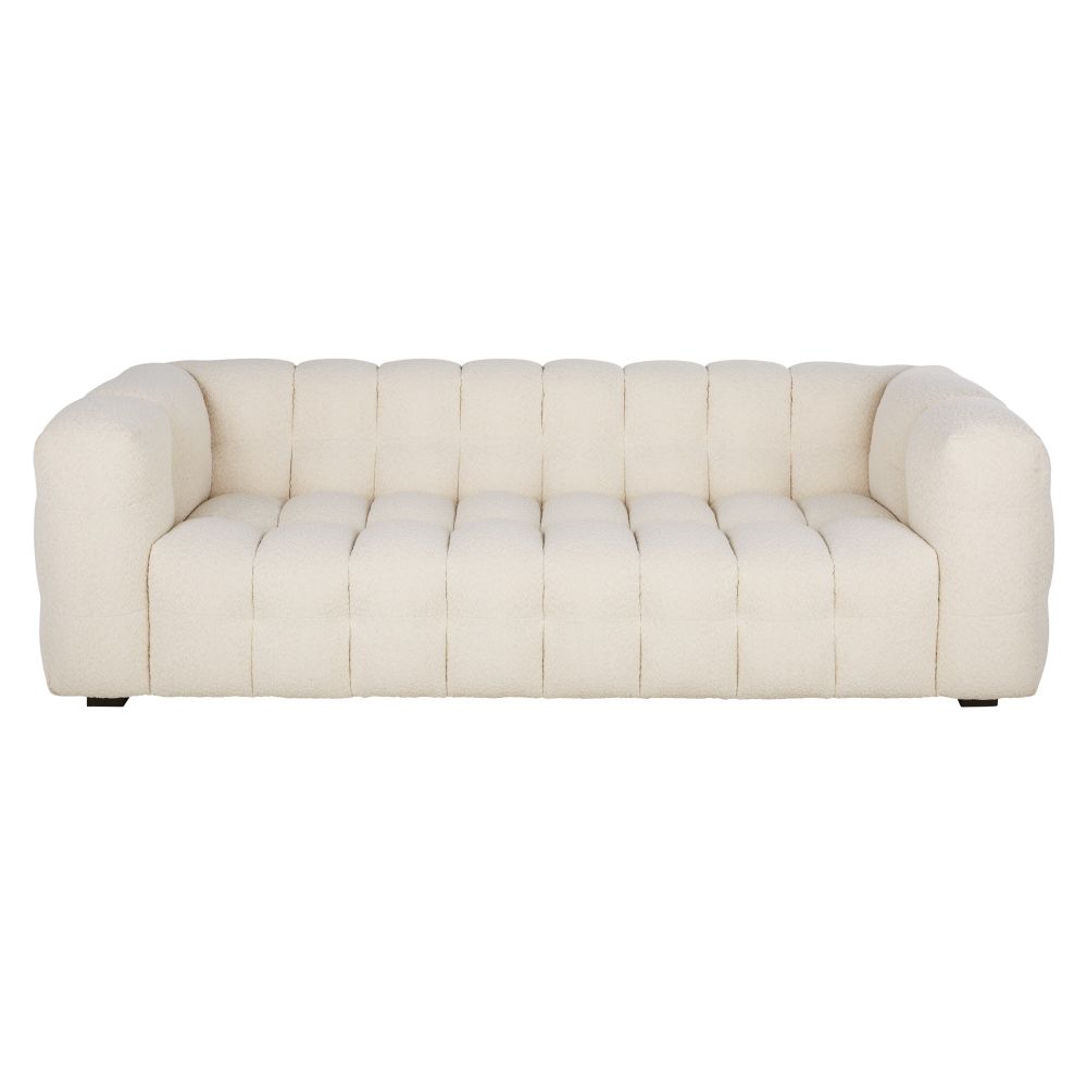 Canapé Lilo nuage 3/4 places bouclettes écrues beige