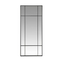 Grand miroir Oklahoma fenêtre rectangulaire en métal noir 70x170