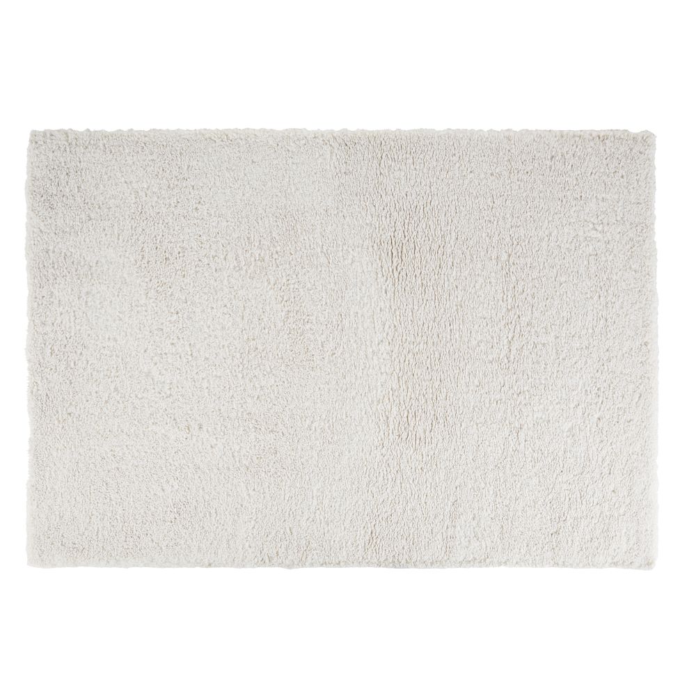 Tapis Mouty shaggy effet bouclé blanc 160x230