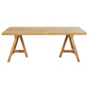 Table de jardin Tecka en bois 8 personnes en teck recyclé L200