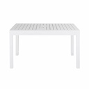 Table de jardin extensible Extenso en aluminium blanc 6/12 personnes