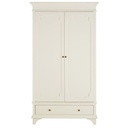 Armoire de rangement Selena 2 portes 1 tiroir blanc