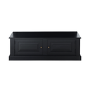 Meuble TV Cambronne en bois 2 portes noir