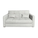 Canapé-lit 2 places Eva en velours cotelé beige clair