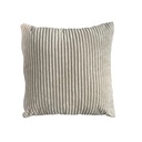 Coussin Mireille en velours cotelé beige