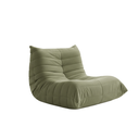 Fauteuil lounge Naomi en tissu vert kaki