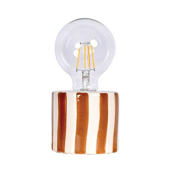 Déco LED Rayure marron à piles D8,8