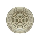 Assiette Sapa plate blanc cassé D26,9 H2.7cm