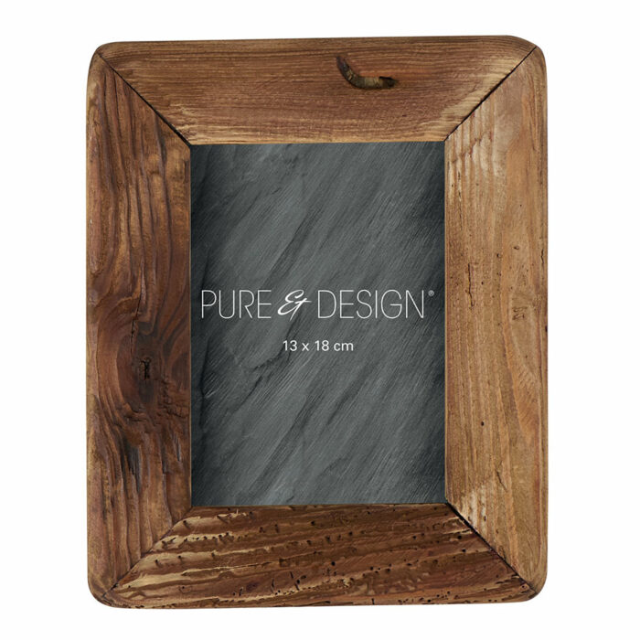 Cadre photo bois et verre