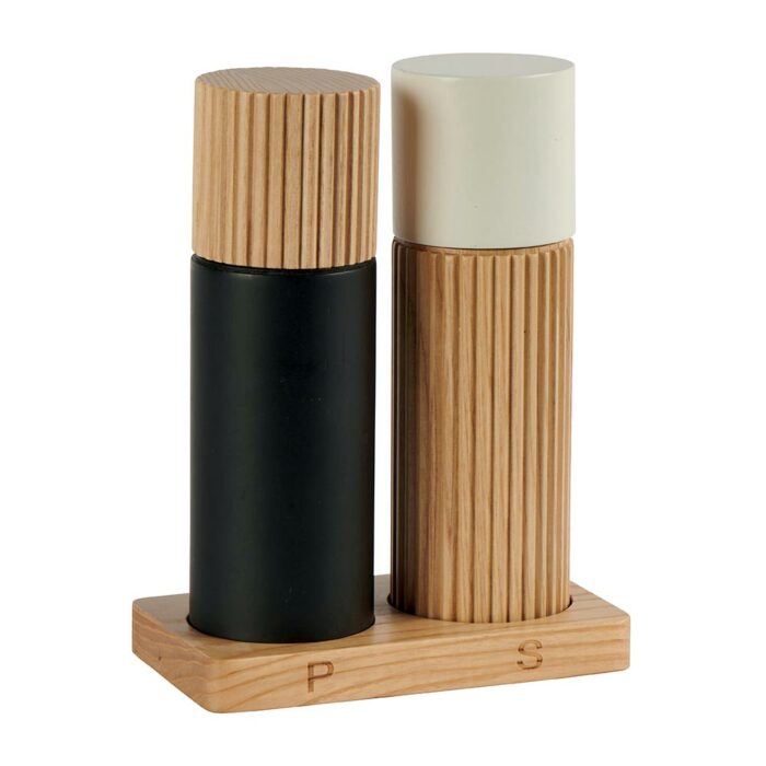 Set salière et poivrier en hévéa
