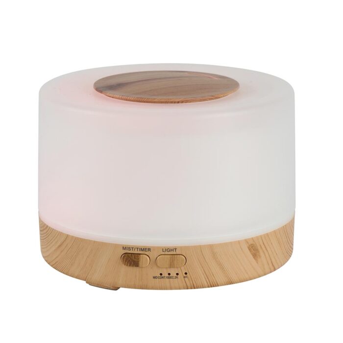 Diffuseur d'huiles essentielles à LED par ondes ultrasoniques 500 ml