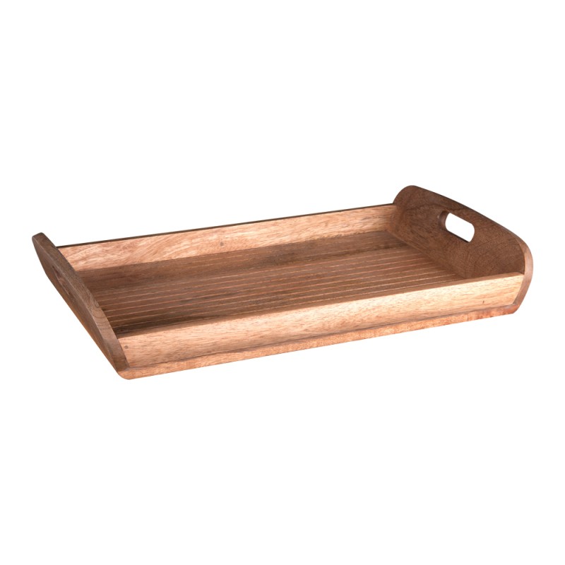 Plateau rectangulaire en manguier clair 2 poignées