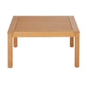 Table basse de jardin Livio en bois d'eucalyptus L80