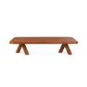 Table basse vintage Alya en bois d'acacia massif L150