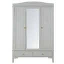 Armoire Jeannie 3 porte 2 tiroirs vert de gris