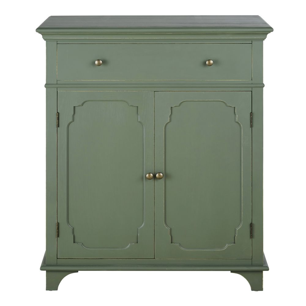 Buffet Selena 2 portes 1 tiroir 2 portes vert kaki