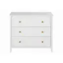 Commode Chamarel 3 tiroirs blanche