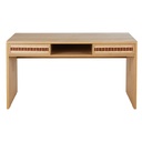 Bureau Varuna 2 tiroirs 1 niche en bambou tressé