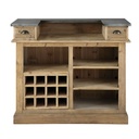 Meuble de bar Maquis en pin recyclé