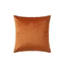 Coussin Mireille en velours cognac 