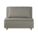 Banquette Nio convertible 1 place motifs pied en métal noir