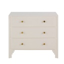 Commode Jeannie 3 tiroirs écrue L90