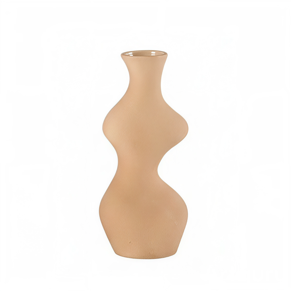 Vase soliflore décoration en grès en argile naturelle