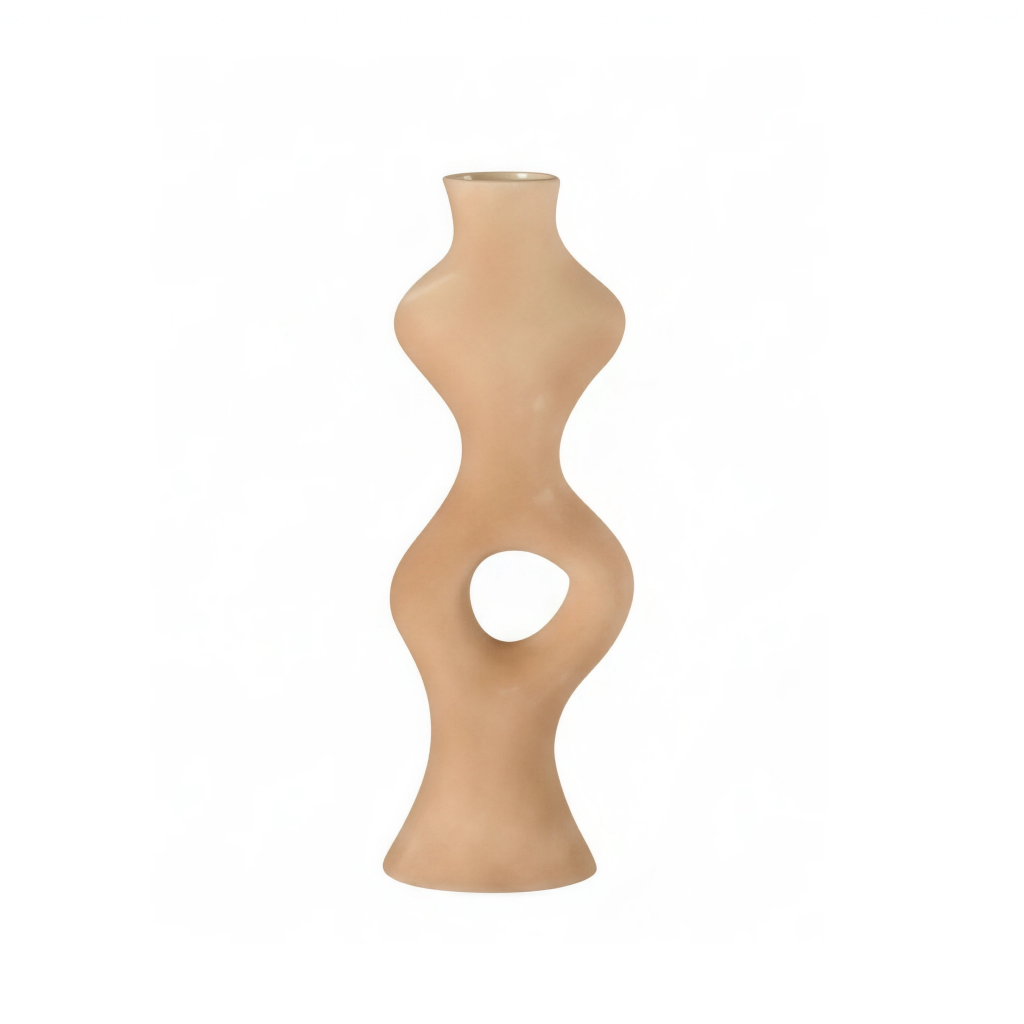 Vase soliflore décoration en grès en argile naturelle