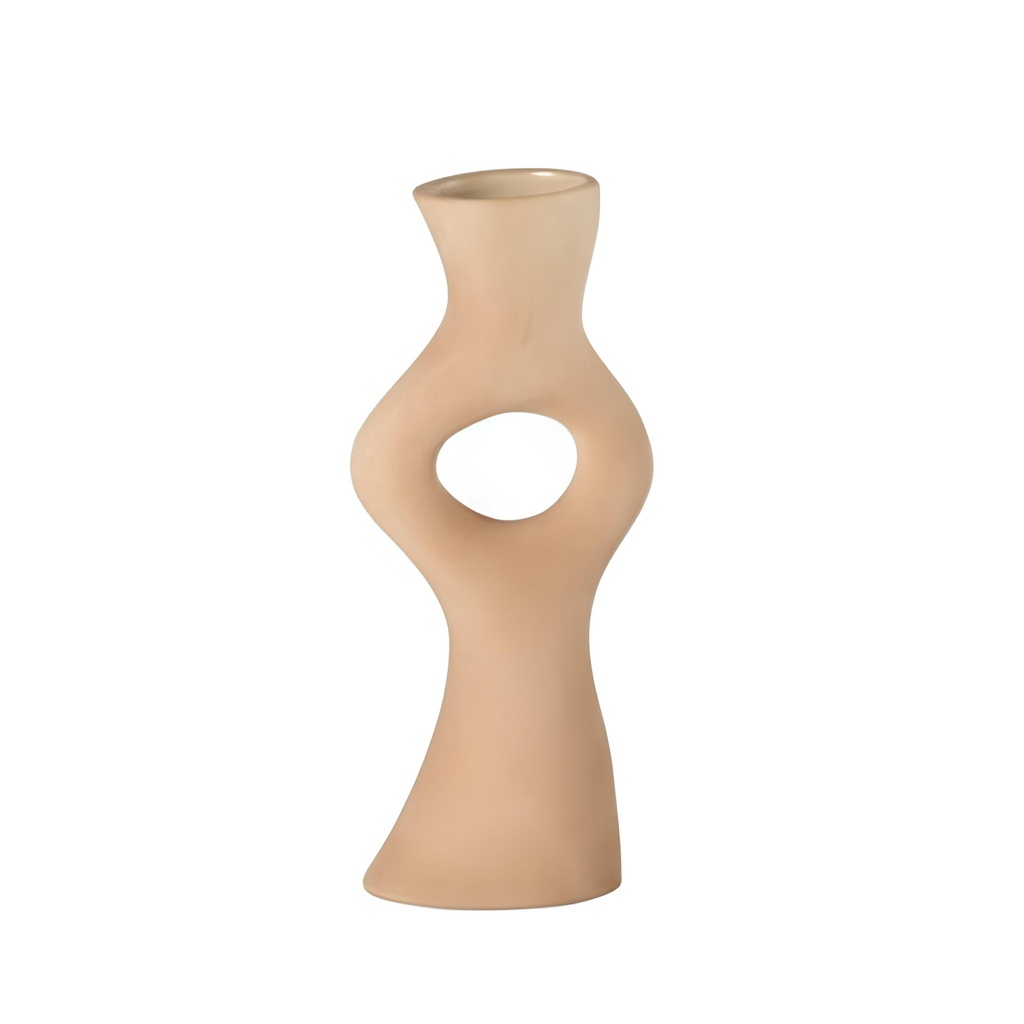 Vase soliflore décoration en grès en argile naturelle