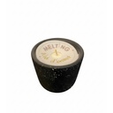 Bougie fleur nuit d’orient noir PM