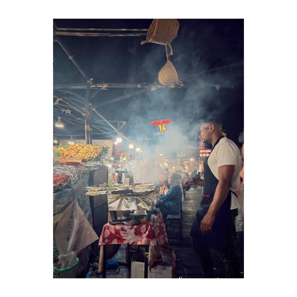 Tableau artistique saveurs nocturnes sans cadre 29,7X42,7