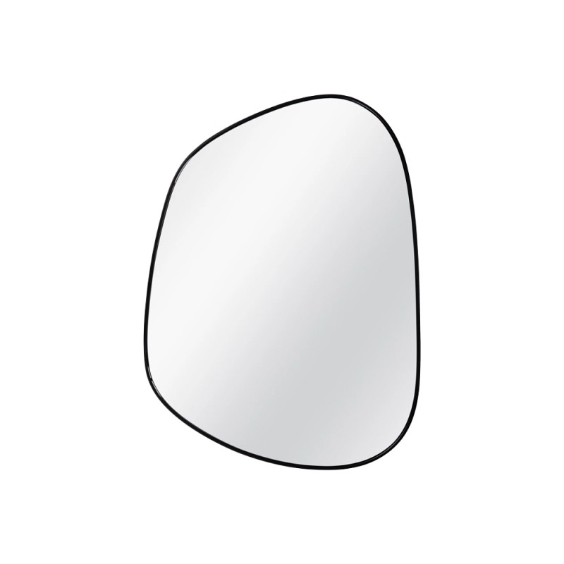 Miroir métal noir Organic 50x68