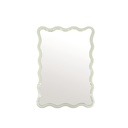 Miroir ondule rectangle gm ivoire H60cm