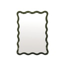 Miroir ondule rectangle pm kaki H38cm