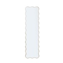 Miroir rectangle ondule à poser gm bordure doré H150cm