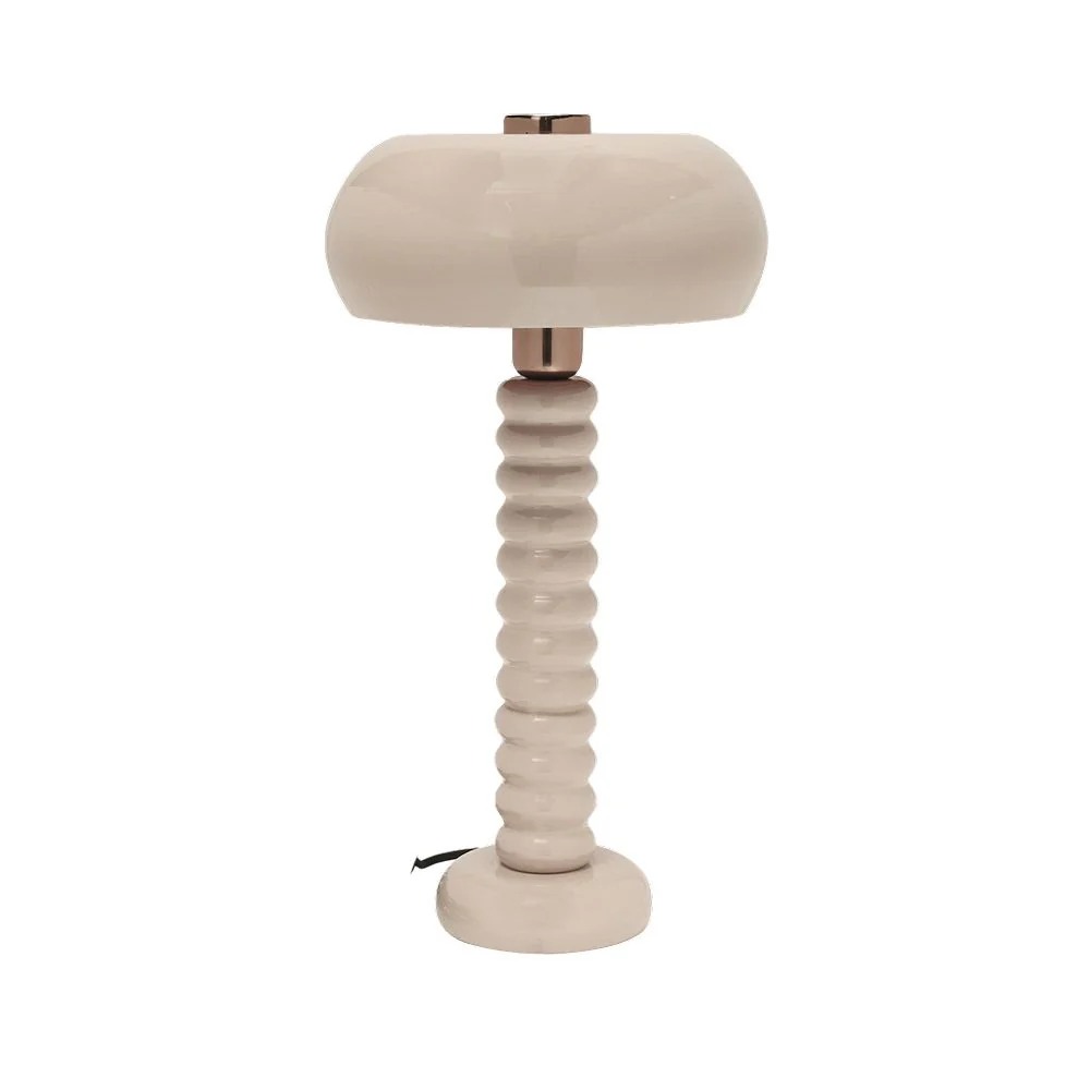 Lampe à poser Utopie en métal beige H48cm