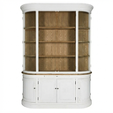 Vaisselier flaubert  4 portes en pin recyclé blanc patiné