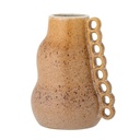 Vase Sourire en grès marron
