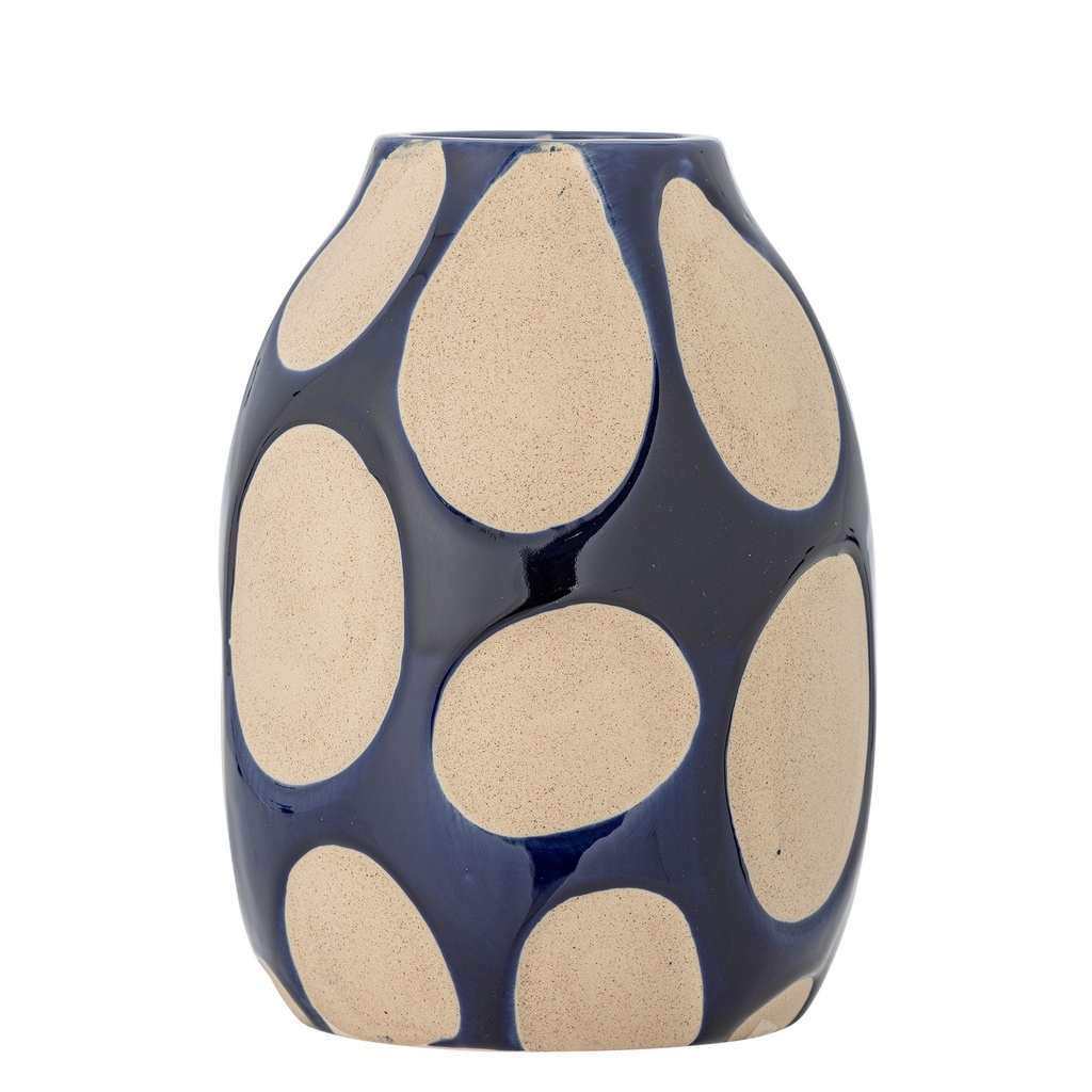 Vase Bashir en grès bleu