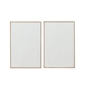 Tableau Elise toile blanc (motif aléatoire)