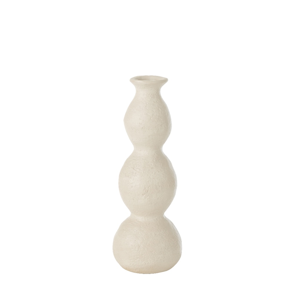 Vase Olina PM en céramique beige creme