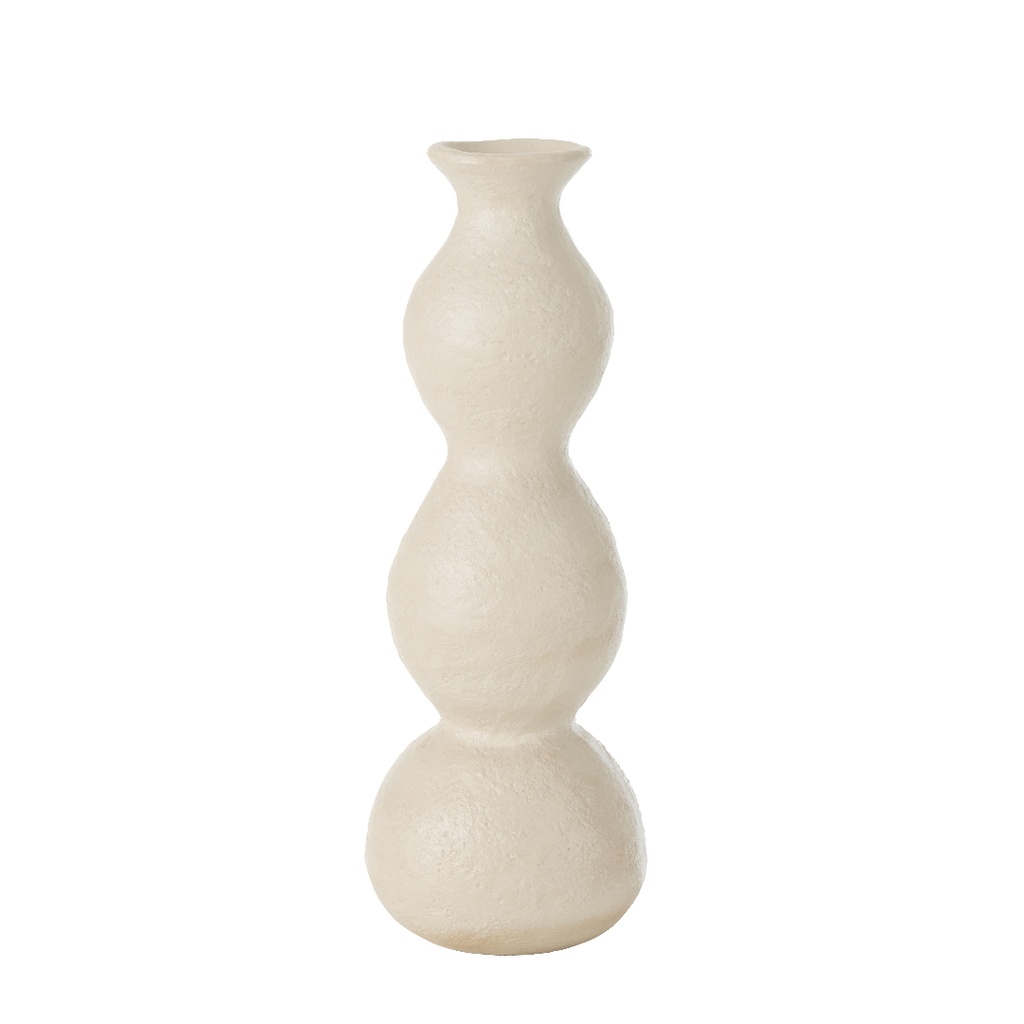 Vase Olina GM en céramique beige creme