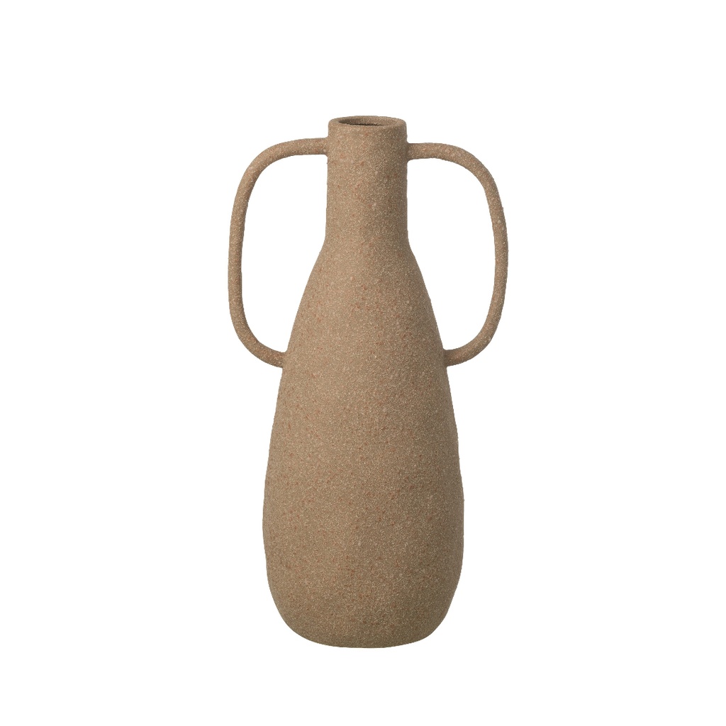 Vase Jodi en grès taupe cassé GM