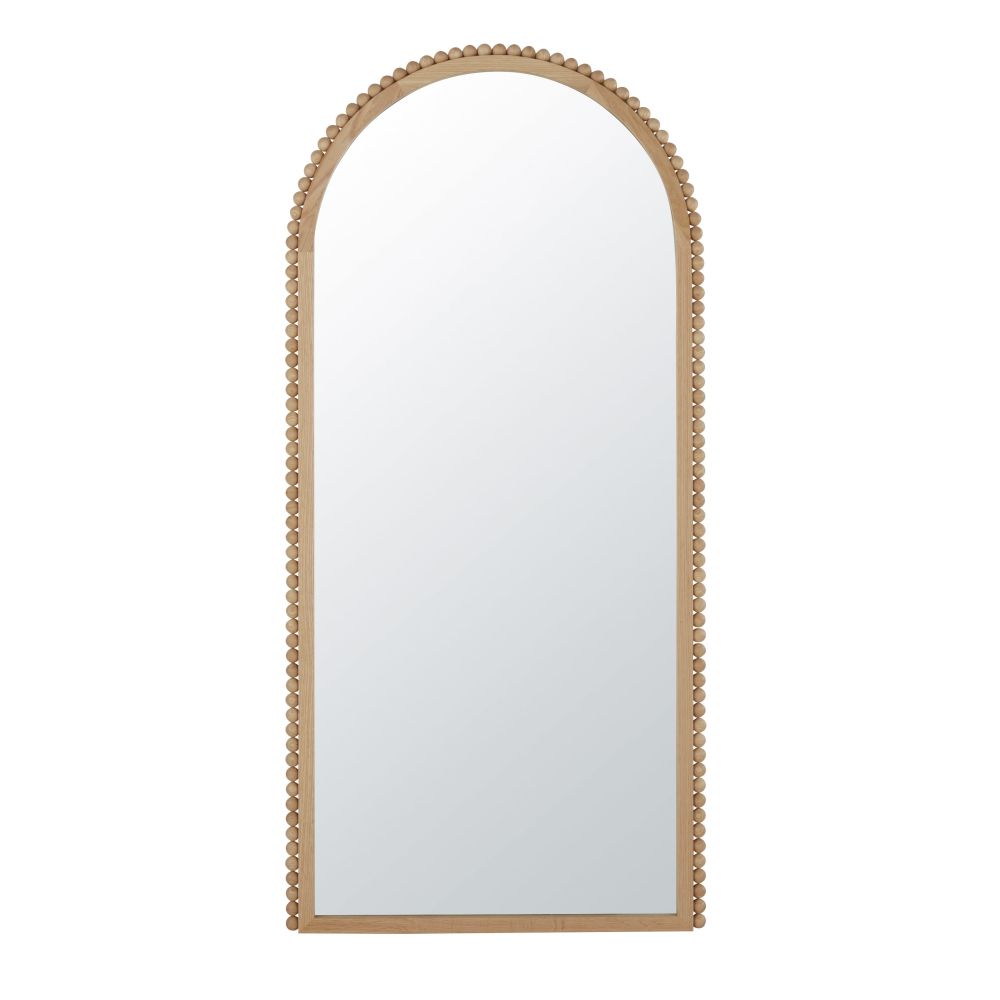 Grand miroir Julia arche en bois de manguier 80x170