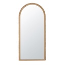 Grand miroir Julia arche en bois de manguier 80x170
