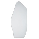 Grand miroir organique Pablo en acier noir 82x180